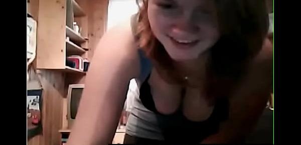  Blonde Girl Strips For Webcam